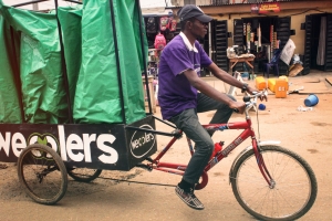 A member of the Wecyclers team