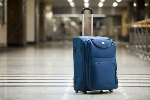 Stock photo of suitcase with wheels. Photo: Shutterstock