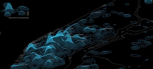 A data visualization of FourSquare usage. Image: screenshot from DUSP