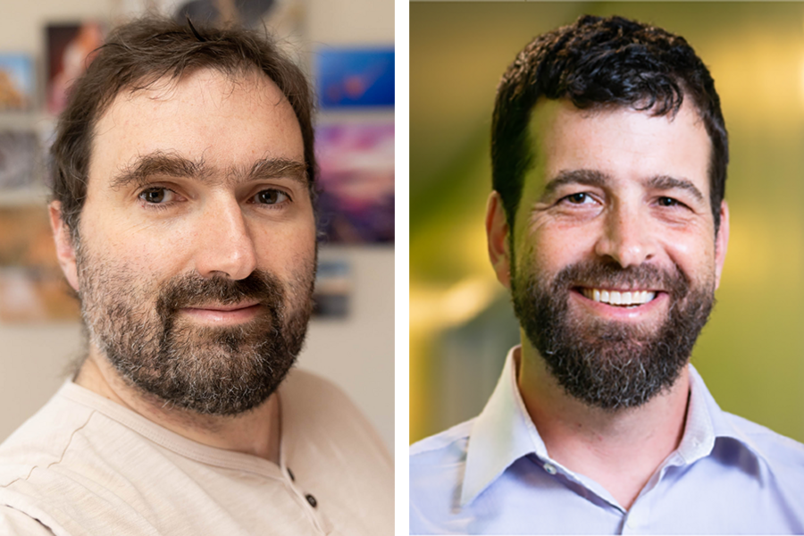 Frédo Durand (left) and Sam Madden are the recipients of the first two named professorships in the Schwarzman College of Computing.