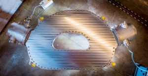 This large-bore, full-scale high-temperature superconducting magnet designed and built by Commonwealth Fusion Systems and MIT’s Plasma Science and Fusion Center (PSFC) has demonstrated a record-breaking 20 tesla magnetic field. It is the strongest fusion magnet in the world. Credit: Gretchen Ertl, CFS/MIT-PSFC, 2021