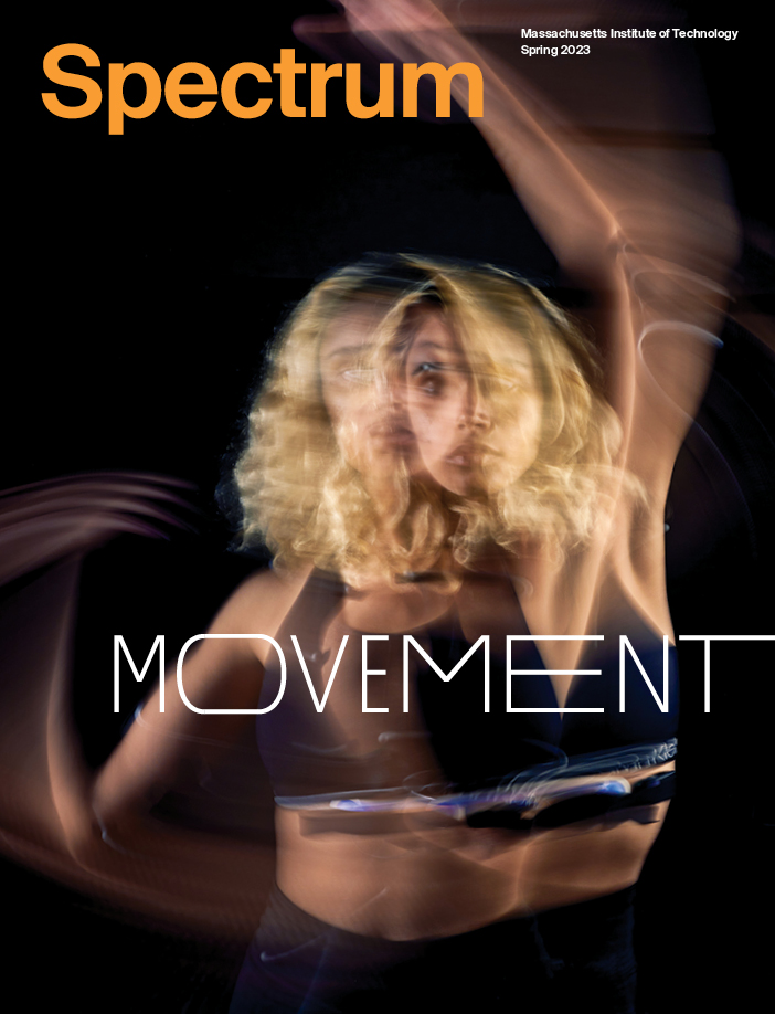A dancer in motion with the titles "Spectrum" and "Movement" overlaid.