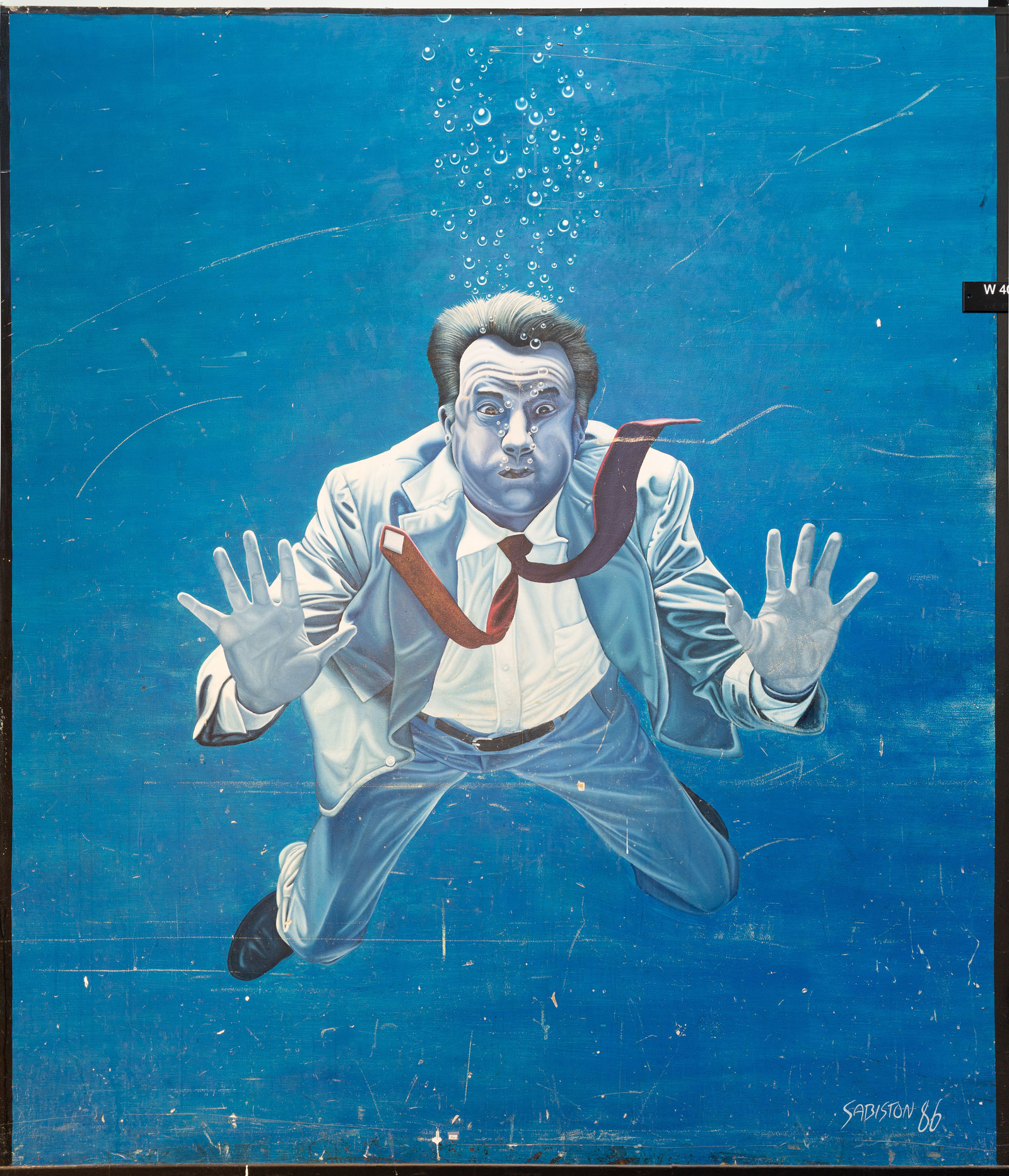 The Drowning Man mural