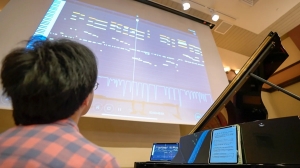 The Spirio piano at MIT. Still from film by Yari Wolinsky.