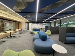 Lounge area in the MIT Student Center.
