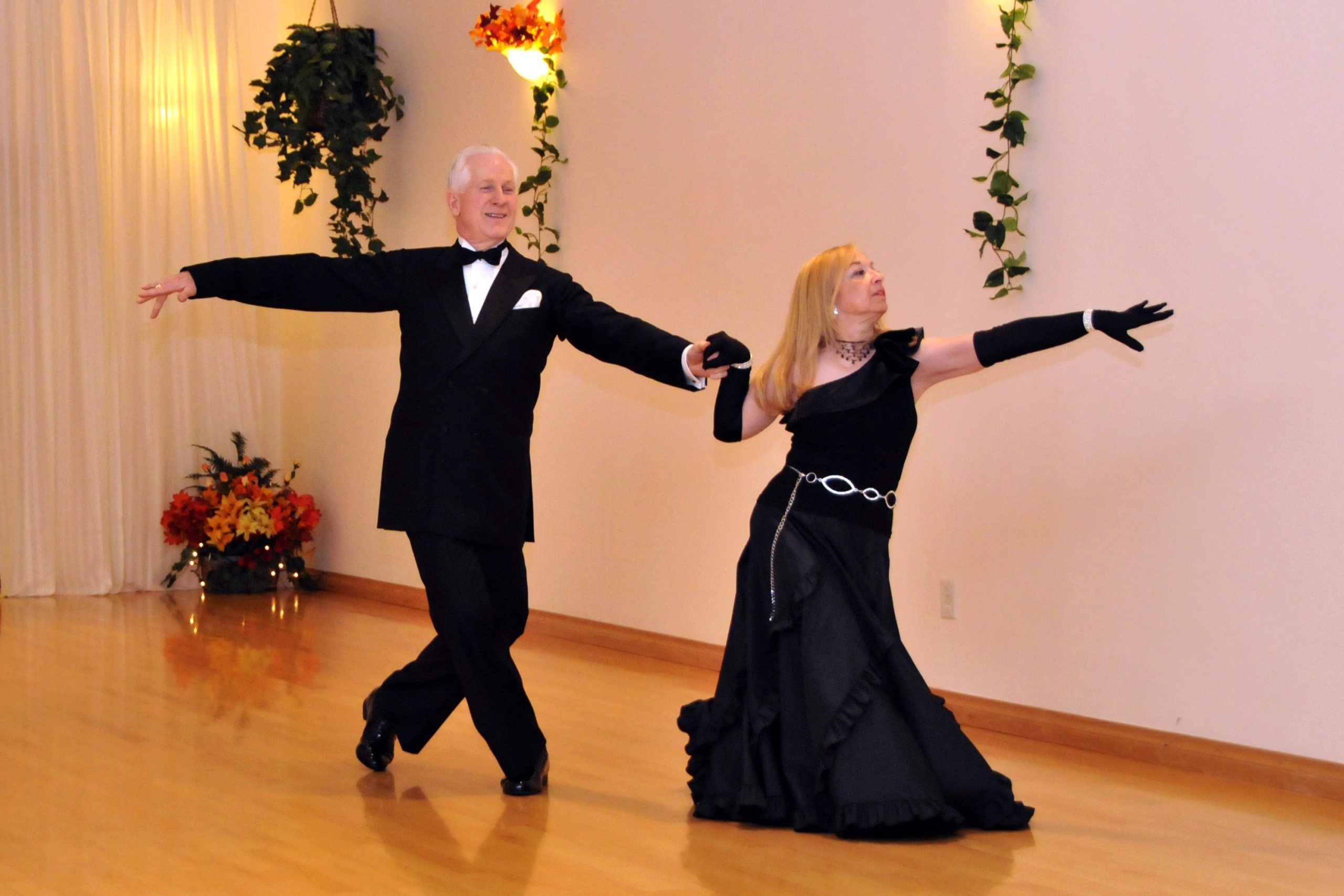 Doug and Sarah Bailey perform at a competition.